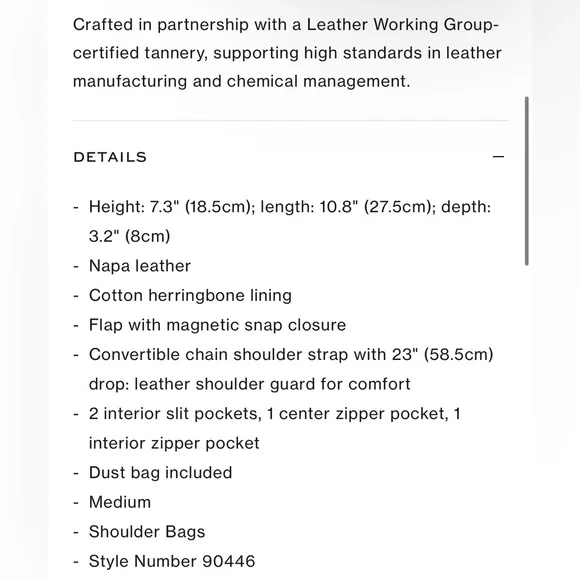 Tory Burch Kira Chevron Convertible Purse/ Bag - Picture 16 of 16